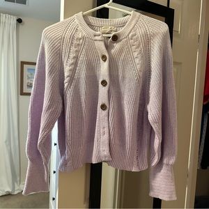 Ombré lavender cardigan